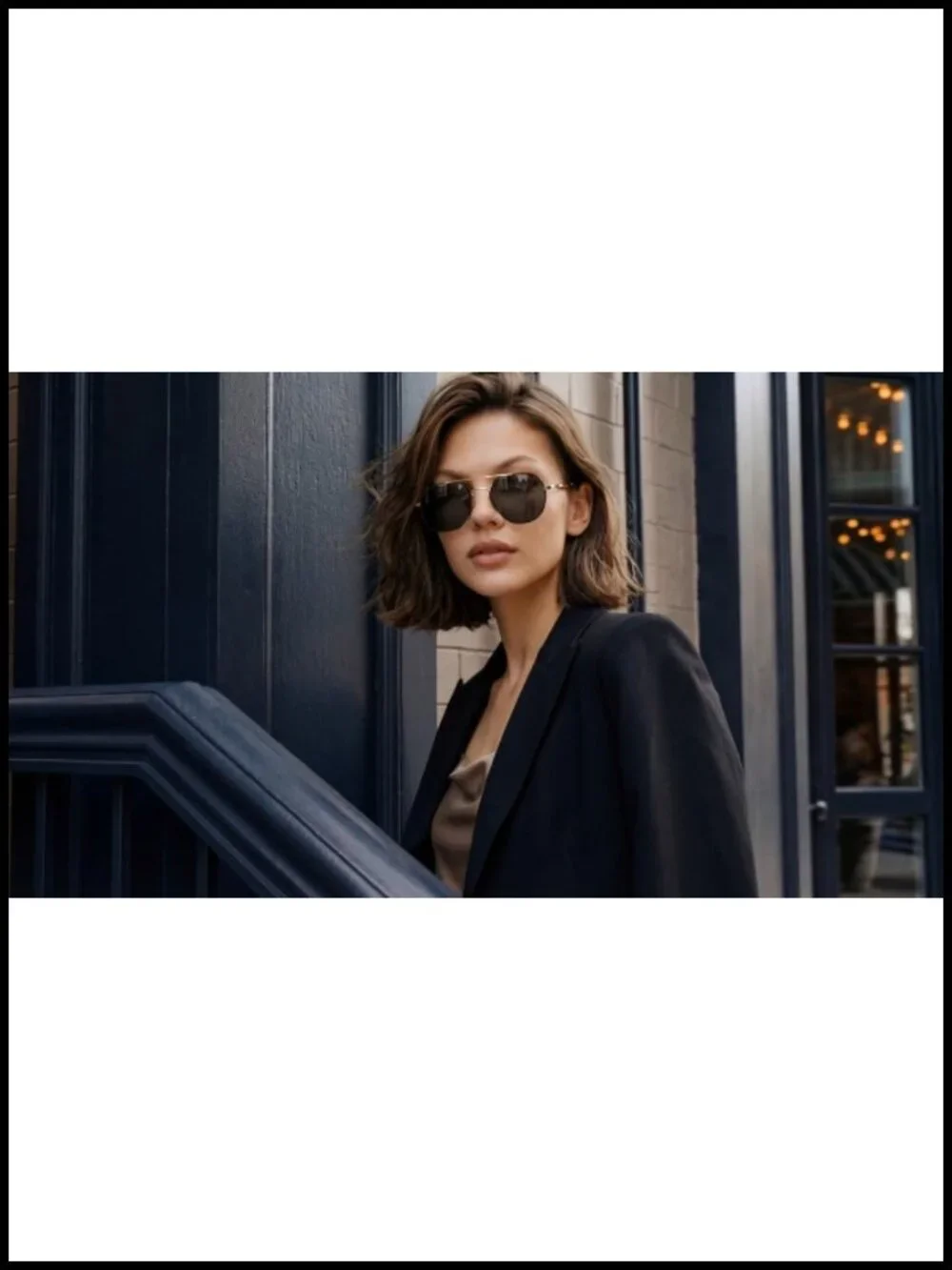 Polarized Aviator Sunglasses for Women UV400 Protection Metal Frame Acetate Arms